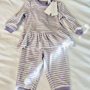 Ralph Lauren Velour Striped Two Piece